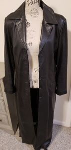 Full Length Leather Trench coat